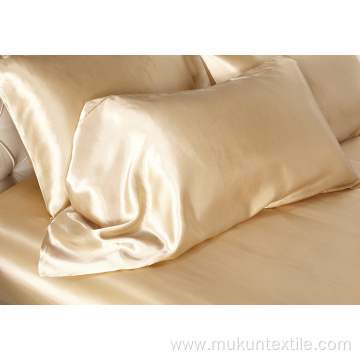 Chinese pure silk bedding set solid color direct